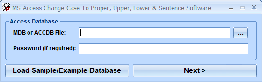 screenshot of ms-access-change-case-to-proper,-upper,-lower-and-sentence-software