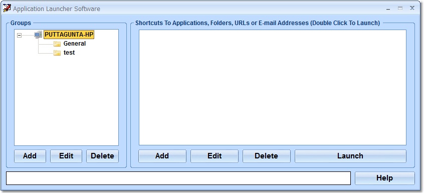 Application Launcher Software screen shot