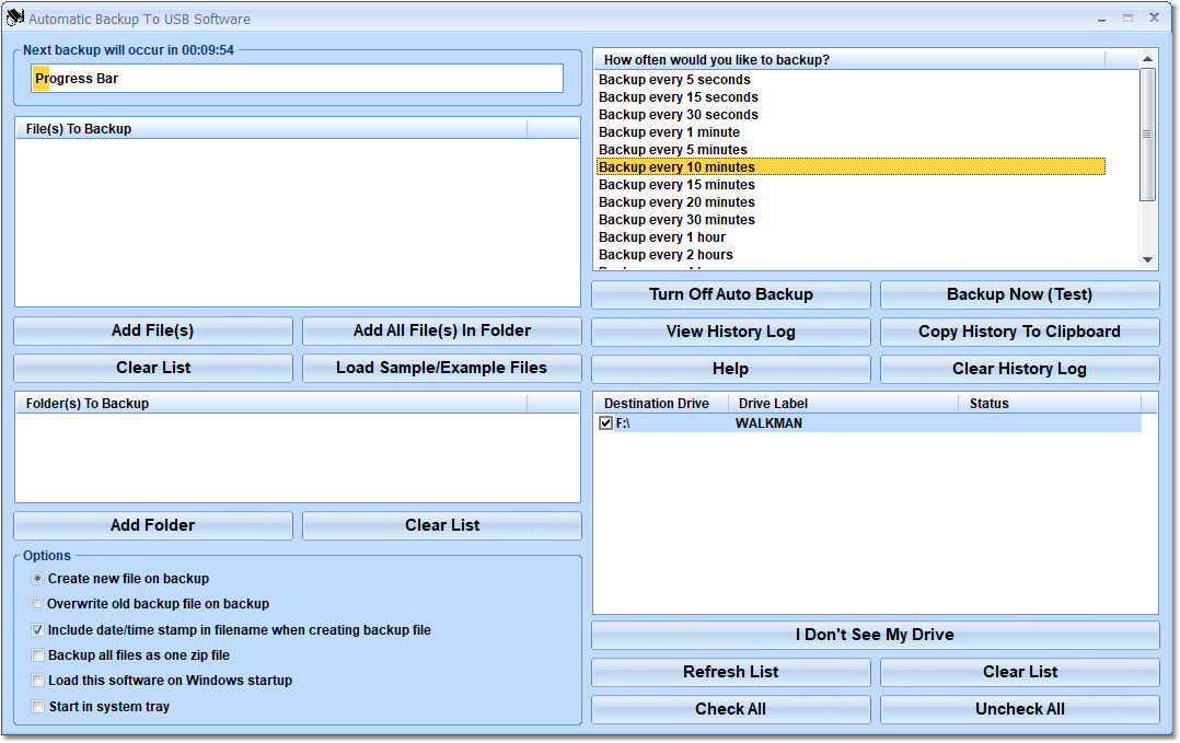 Automatic Backup To USB Software