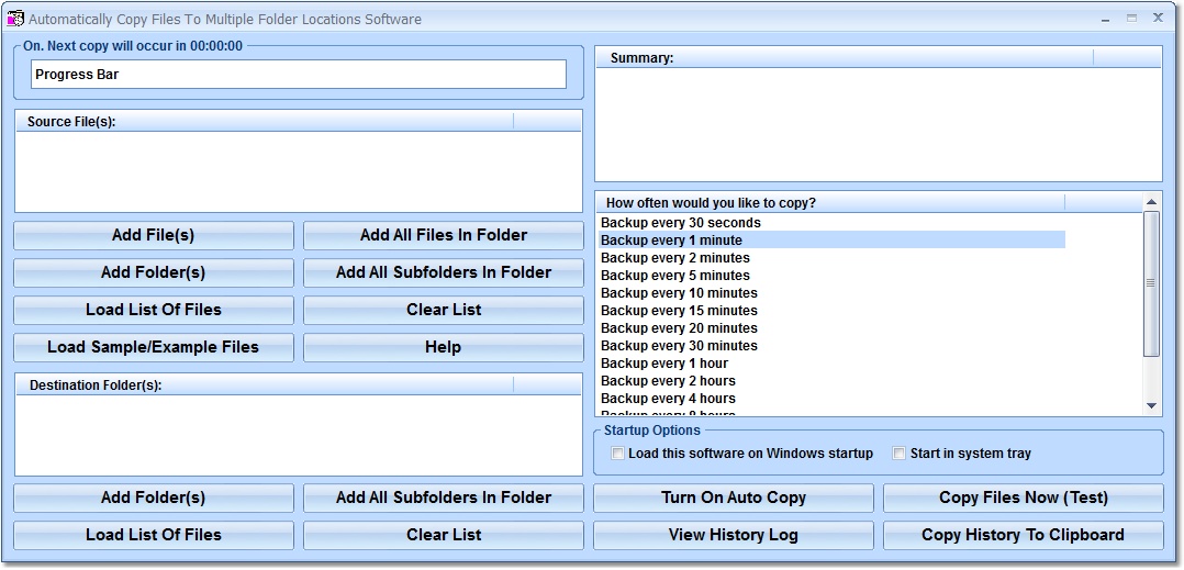 Automatically Copy Files To Multiple Folder Locati screen shot