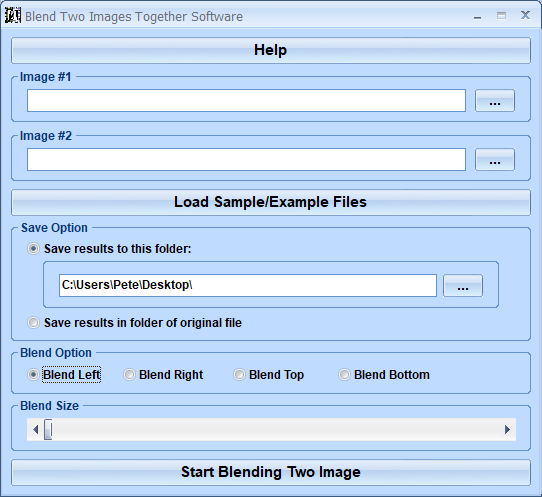 Blend Two Images Together Software 7.0 screenshot