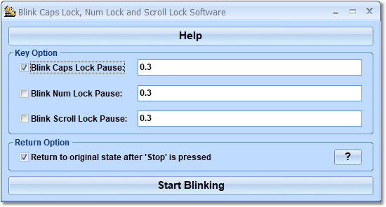 Blink Caps Lock, Num Lock and Scroll Lock Software