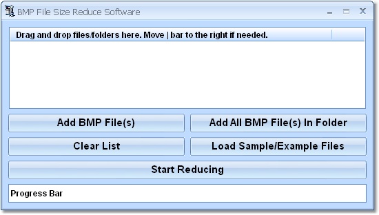 BMP File Size Reduce Software screen shot