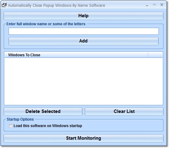 Screenshot for Automatically Close Popup Windows By Name Software 7.0