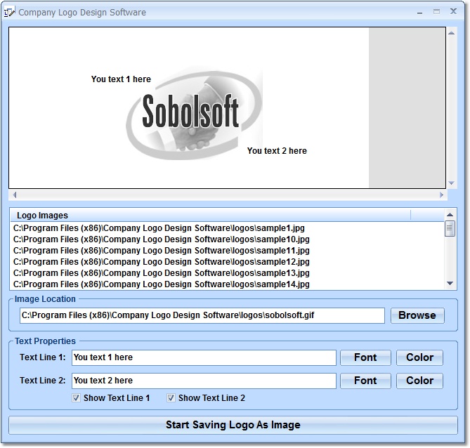 Company Logo Design Software screen shot