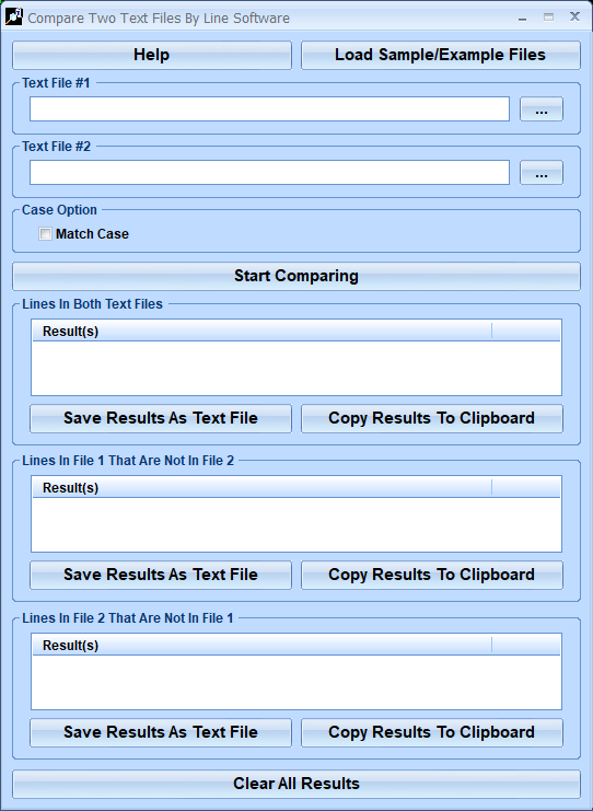 Compare Two Text Files By Line Software 7.0 full