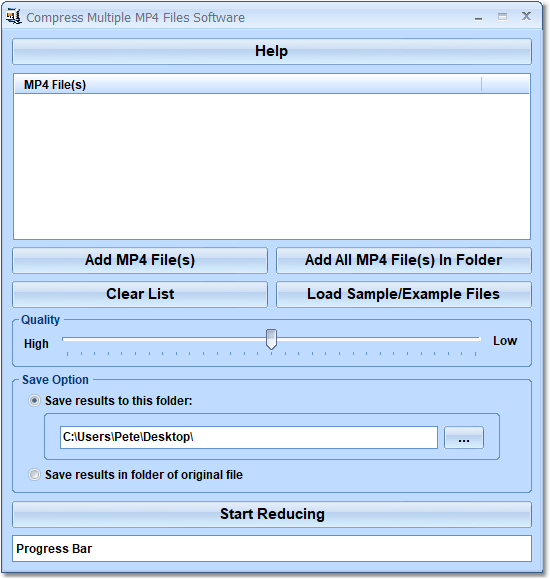 Compress Multiple MP4 Files Software