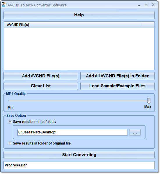 AVCHD To MP4 Converter Software