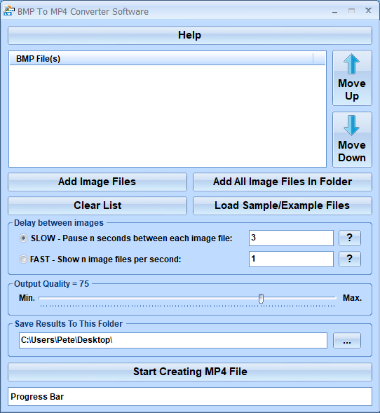 BMP To MP4 Converter Software