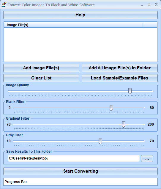 Convert Color Images To Black and White Software