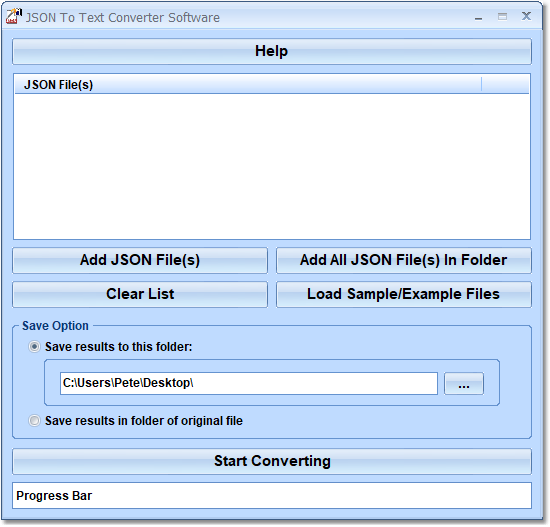 screenshot of json-to-txt-converter-software