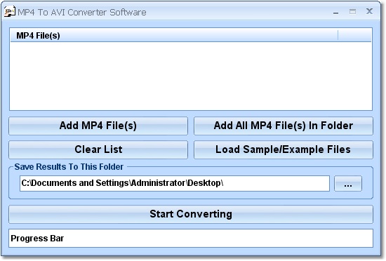 MP4 To AVI Converter Software