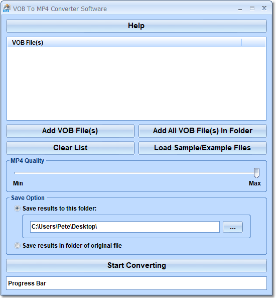 VOB To MP4 Converter Software Windows 11 download