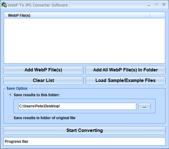 WebP To JPG Converter Software Windows 11 download