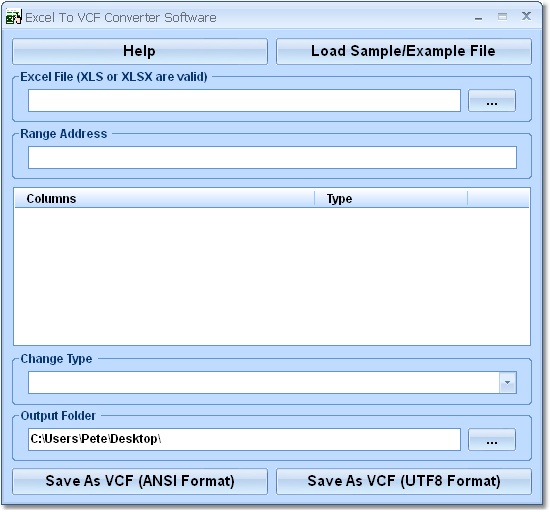Convert Excel files into VCF (vCard) format.