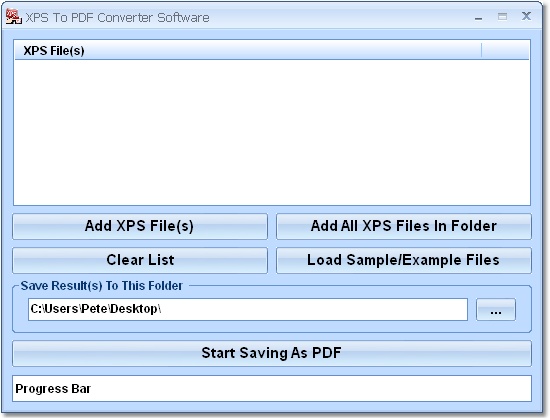 XPS To PDF Converter Software