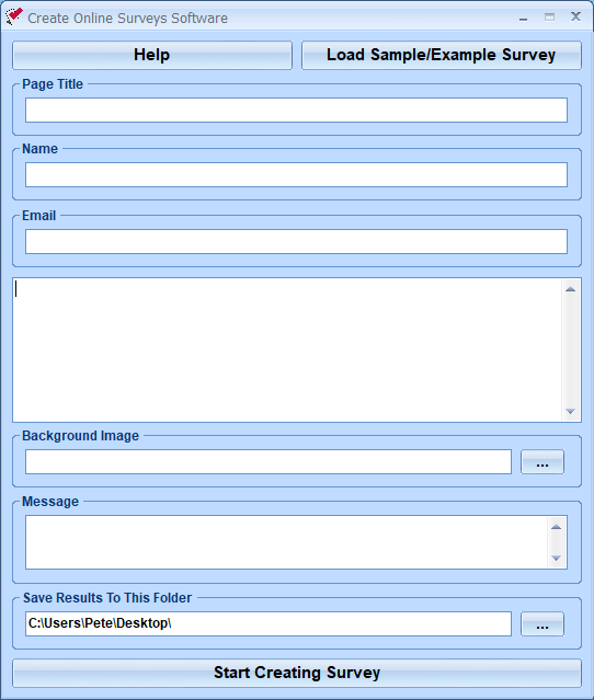 Create Online Surveys Software 7.0 screenshot