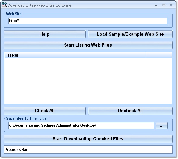 Download Entire Web Sites Software screen shot