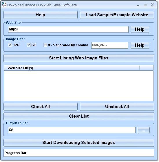 Download Images On Web Sites Software screen shot