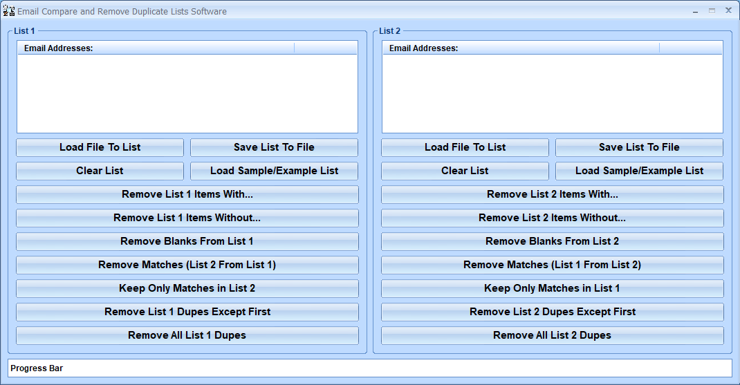 Email Compare and Remove Duplicate Lists Software