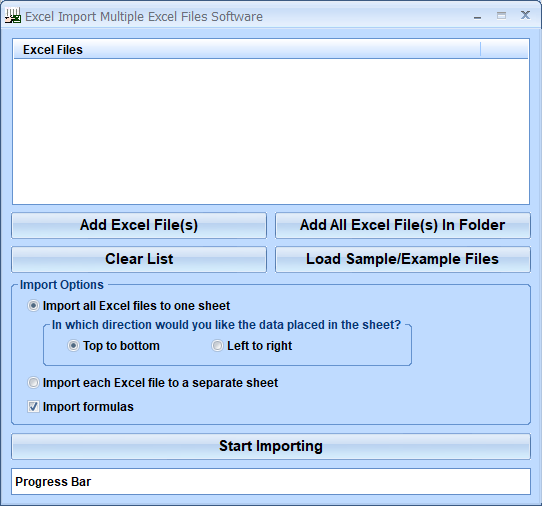 screenshot of excel-import-multiple-excel-files-software