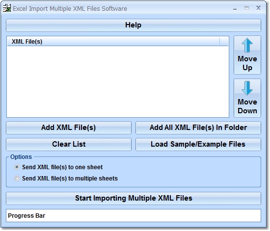 Screenshot for Excel Import Multiple XML Files Software 7.0