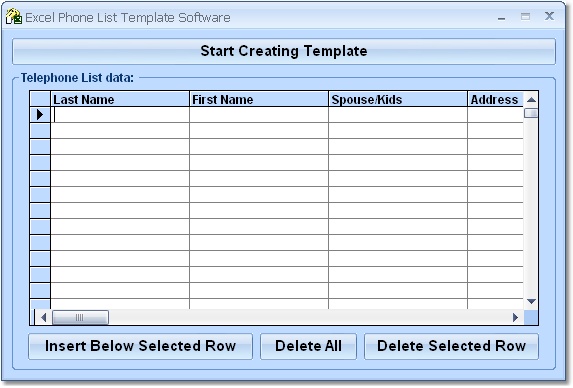 contact list template. Excel Phone List Template