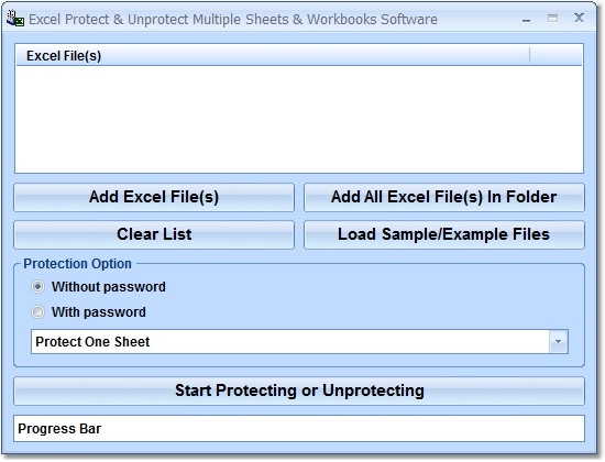Excel Protect & Unprotect Multiple Sheets & Workbo screen shot