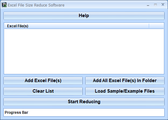 screenshot of excel-file-size-reduce-software