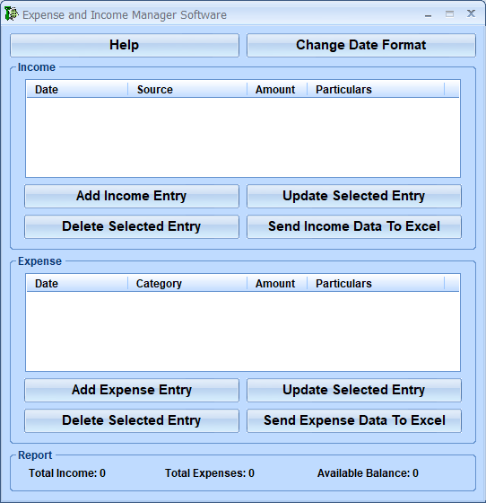 Expense and Income Manager Software 7.0 full