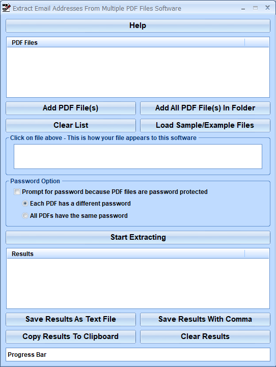 Extract Email Addresses From Multiple PDF Files Software