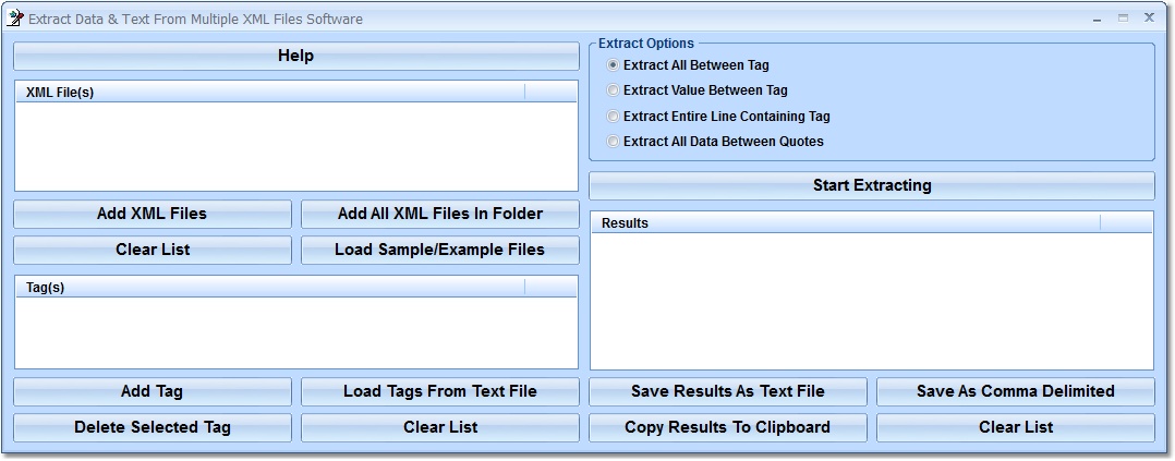 Extract Data & Text From Multiple XML Files Softwa screen shot