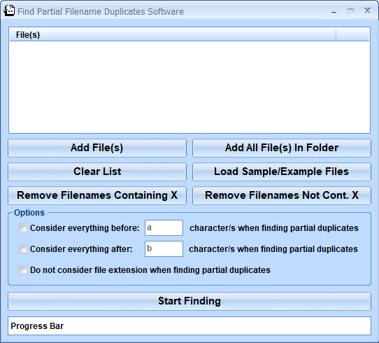 Find Partial Filename Duplicates Software