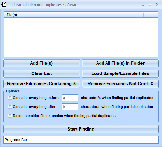 screenshot of find-partial-duplicate