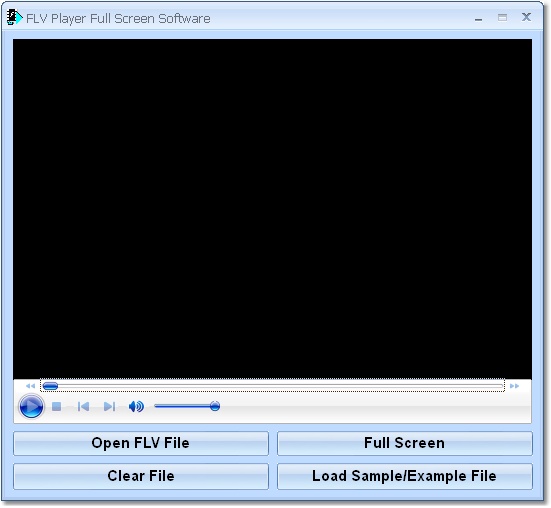 FLV Player Full Screen Software screen shot