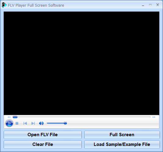 screenshot of flv-player-full-screen-software