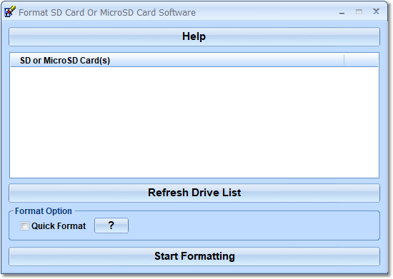 Format SD Card Or MicroSD Card Software