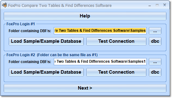 FoxPro Compare Two Tables & Find Differences Software