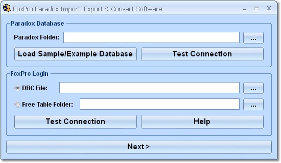 Screenshot for FoxPro Paradox Import, Export & Convert Software 7.0