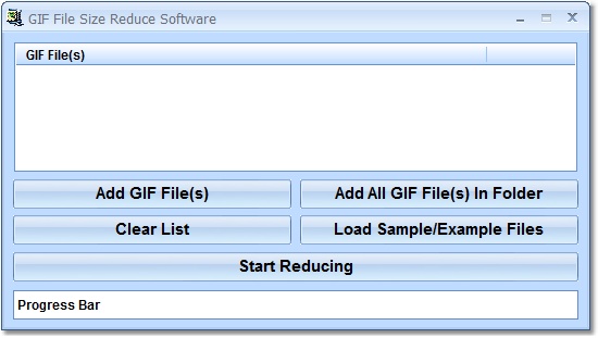 GIF File Size Reduce Software screen shot