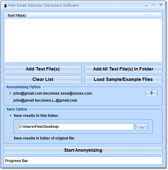 Hide Email Address Characters Software