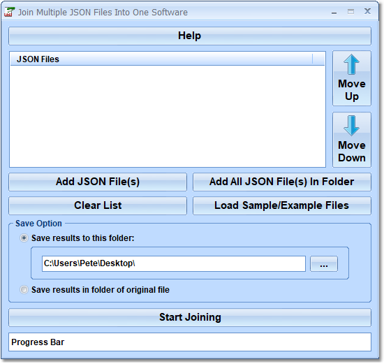 Join Multiple JSON Files Into One Software