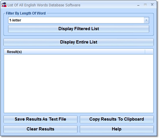 How to List Of All English Words Database