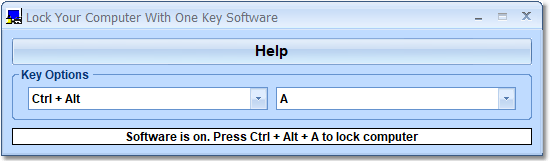 Lock Your Computer With One Key Software