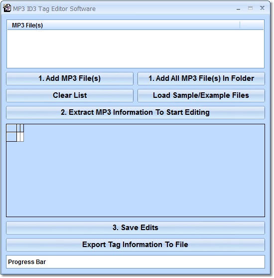 MP3 ID3 Tag Editor Software screen shot