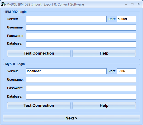 MySQL IBM DB2 Import, Export & Convert Software