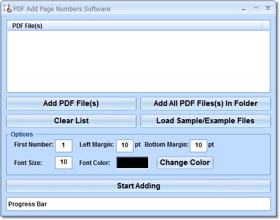 Add page numbers to each page of your PDF files.