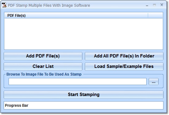 PDF Stamp Multiple Files With Image Software screen shot