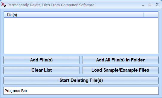 Permanently Delete Files From Computer Software screen shot