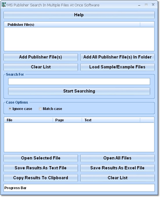 MS Publisher Search In Multiple Files At Once Soft